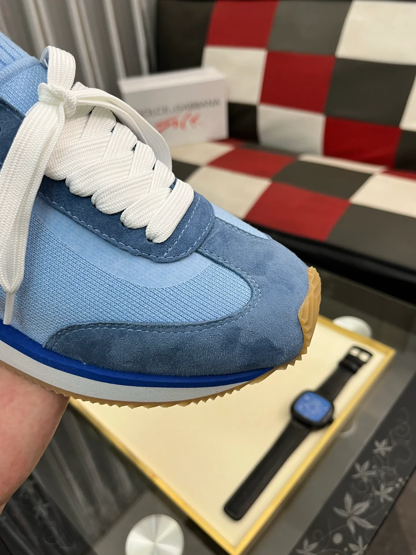 Men's Men's Shoes💰420⌚️⌚️••Dolce&Gabbana••DG✔️High-end men's sports and casual shoes. Original goods from top counters. Original imported cowhide, multi-material splicing design ➕Imported cowhide lining, cowhide feet ➕Original TPR elastic outsole. Size: 36-46🔟Colors available